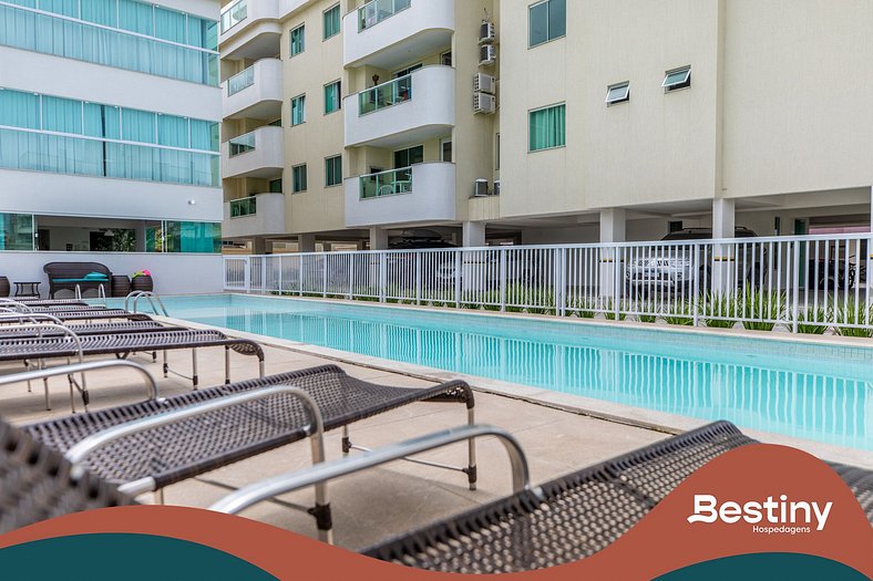 B305 - Apartamento com Sala de Jogos e Piscina