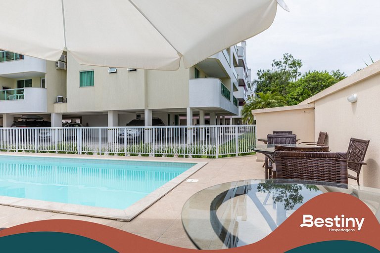 D204 - Apartamento com Piscina e Churrasqueira