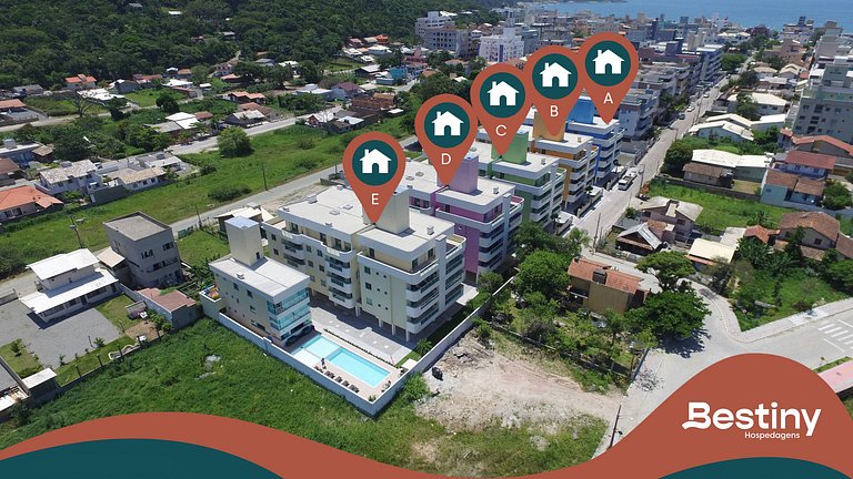 E103 - Apartamento com Piscina e Academia