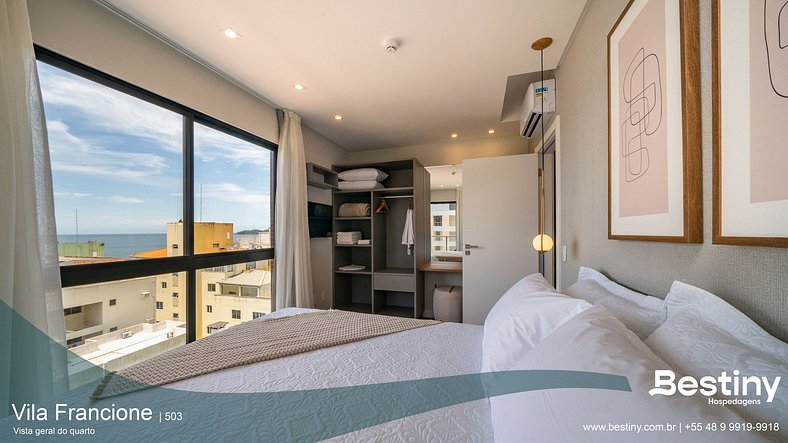 Luxo com super vista da cama! Vila Francione 503